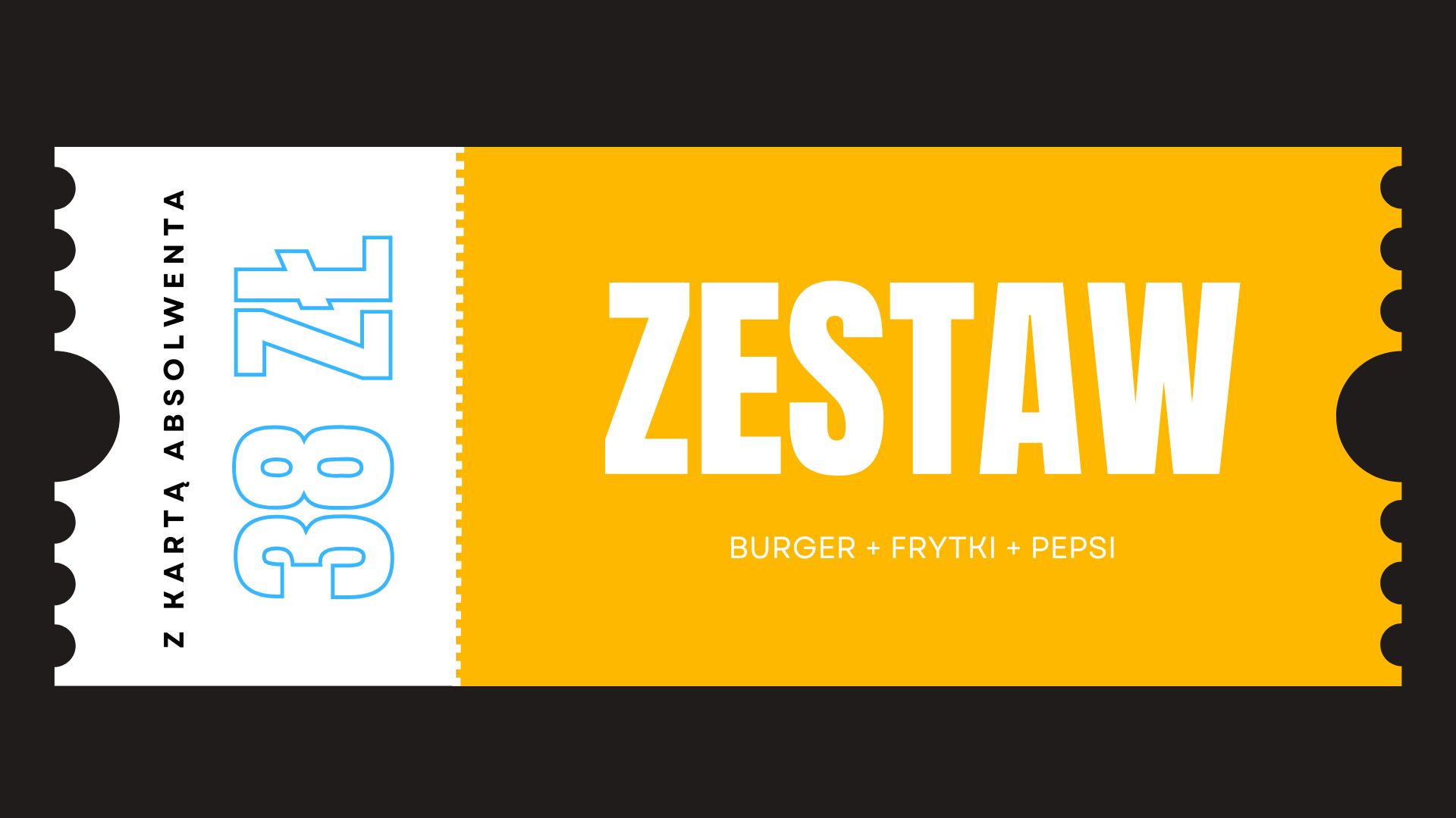 Burger Classic + Frytki Classic + Pepsi 0,2l 38 zl 10% zniżki na wszystkie pozycje z menu</p>
<p>(dotyczy tylko dań na miejscu lub na wynos)</p>
<p>ważne do 31.10.2025